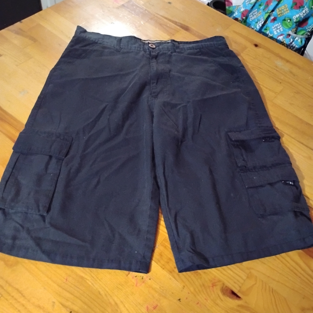 Men's Black Cargo Shorts